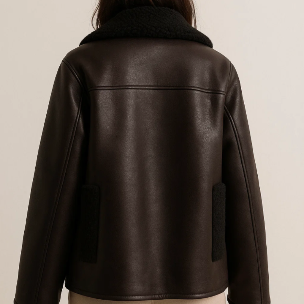 Damjacka med slagkrage