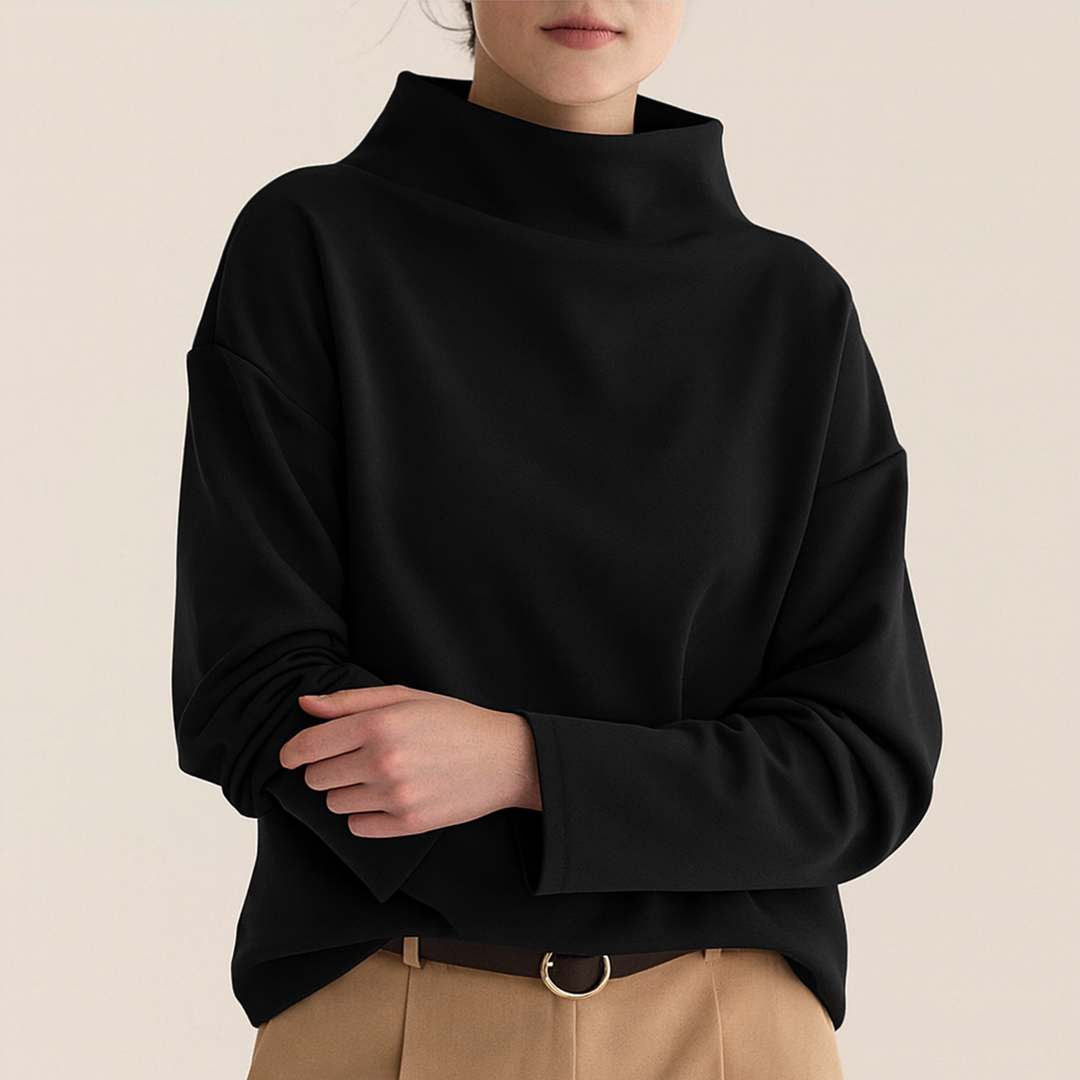 Damski Stylowy Golf - Czarny