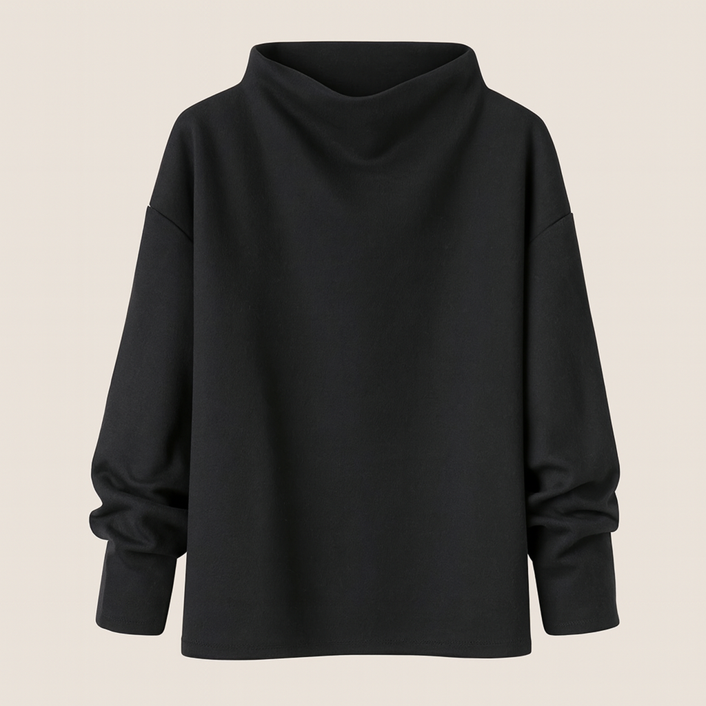 Damski Stylowy Golf - Czarny