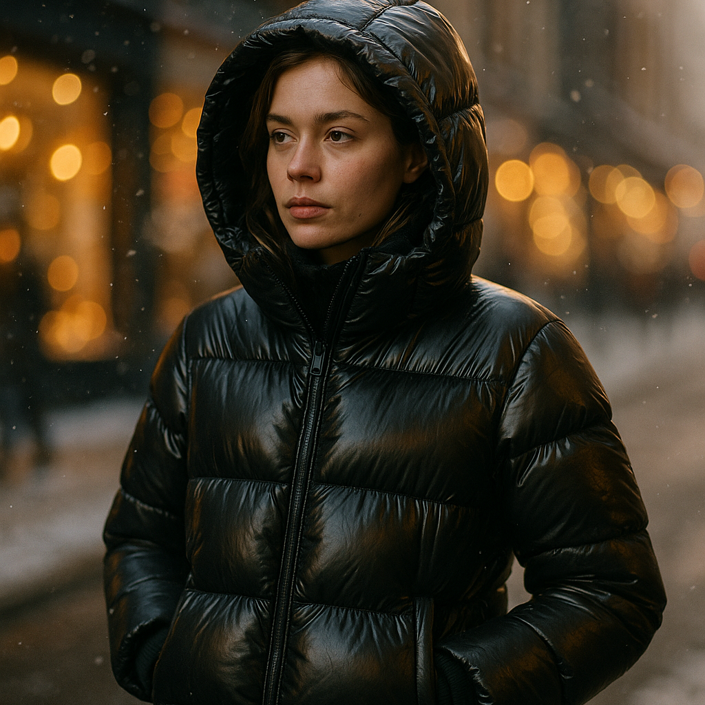 Blank Pufferjacka kvinnor